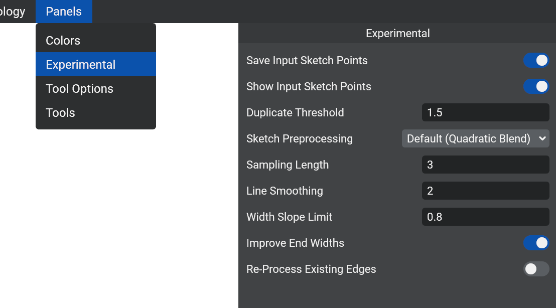 Experimental Panel