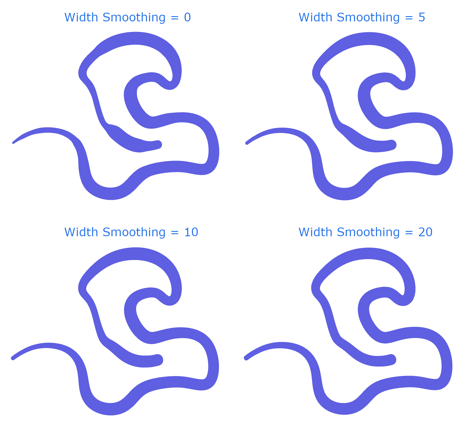 Width Smoothing Results